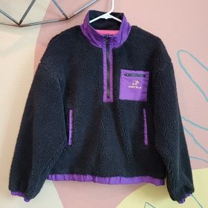 NWT Ivory Ella Sherpa Teddy 1/4 Zip Jacket